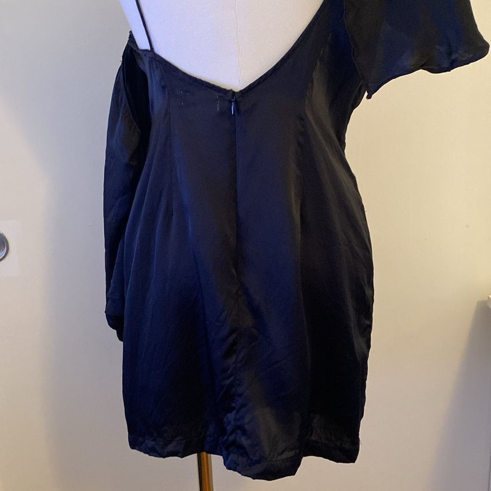 Revolve MLM Label Black Clyde Mini Dress Size Medium - Picture 10 of 14